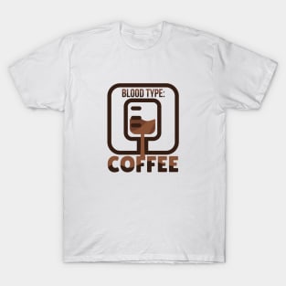 Blood Type Coffee T-Shirt